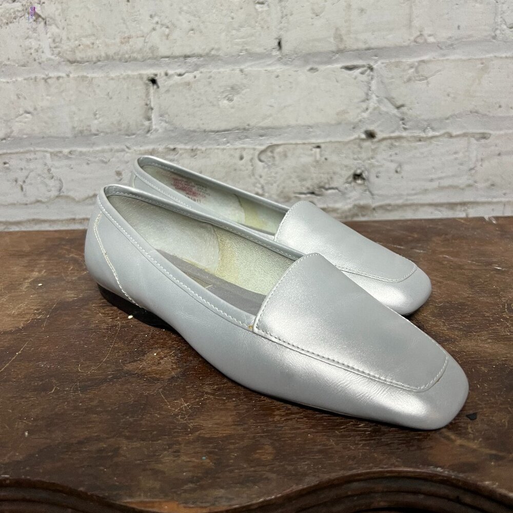 Capezio - Silver Flats Loafers - Size 6